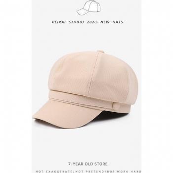 COKK Women's Solid Color Newsboy Cap