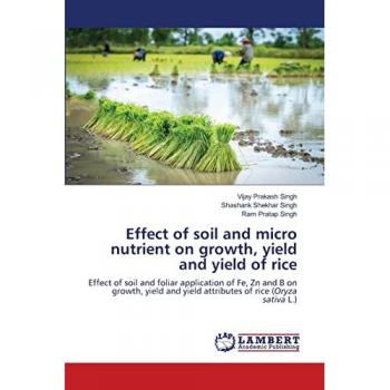 Effect of soil and micro nutrient on growth, yield and yield of rice: Effect of soil and foliar application of Fe, Zn and B on growth, yield and yield attributes of rice (Oryza sativa L.)