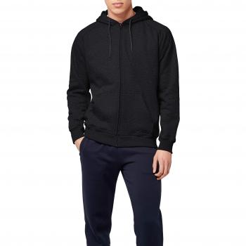Urban Classics Men's Zip Hoodie, Gray, 5XL