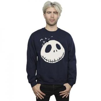 Men’s Jack Skellington Face Tee, Dark Navy