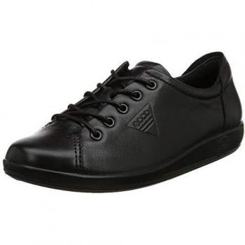 ECCO Femme Soft 2.0 Shoes, Black With Black Sole, 38 EU