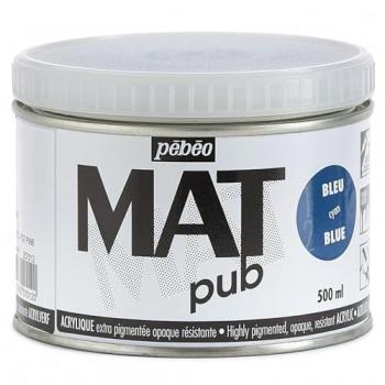 Pébéo ACRYLIQUE MAT PUB 500 ML Bleu (Taille unique)