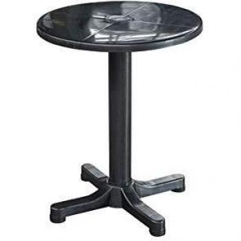 Mesa redonda para balcón 60 cm antracita