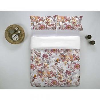 Funda nórdica beige ETHERE con botones y agraumas para cama de 150 cm
