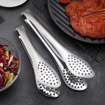 Anti Heat Stainless Steel Tongs for Kitchen Use 7/9/12 Inch