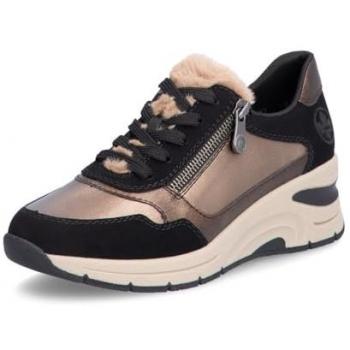 Rieker Keilsneaker, Freizeitschuh, Halbschuh, Schnürschuh mit Schaftrandpolsterung