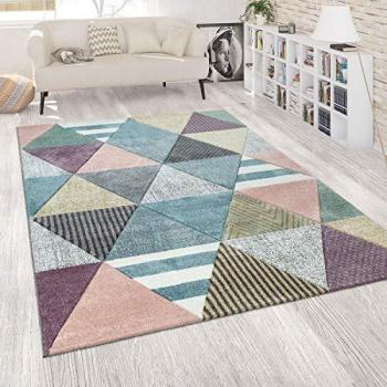 Tapis Design Happy Motif Diamants 60x100 cm