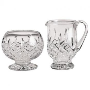 Elegant Footed Sugar Pot and Creamer
