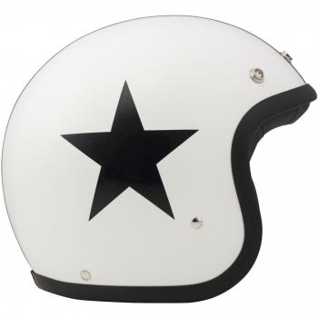 DMD Motorradhelm Jet-Vintage, Star White, XS
