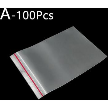 100 Pack Clear Ziplock Bags