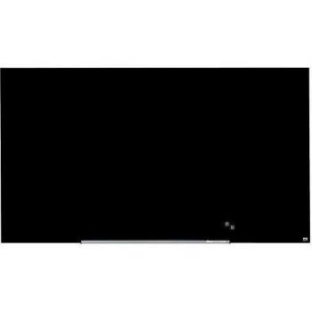 Pizarra Nobo de Cristal Templado, Magnética, 1900 x 1000 mm, Color Negro