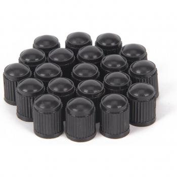 20Pcs Black Plastic Tire Air Valve Caps