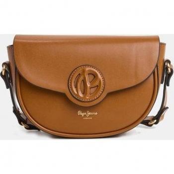 Bolso con solapa efecto piel Pepe Jeans