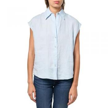 Sky Mist Short Sleeve Linen Shirt (XS) – Vince