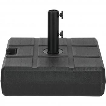 Base de Suporte para Guarda-Sol 49x49x36,5 cm Preto