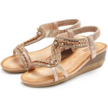 LASCANA Sandalette für Damen, rosa, Gr. 38