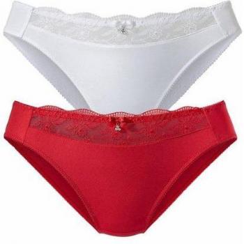 NUANCE Slip für Damen, 2 Stück, mit schöner Stickerei