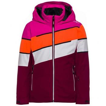 CMP G Fix Hood Kinder Outdoorjacke lila/orange/weiß