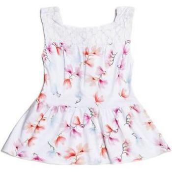 Top Fille Guess Imprimé Floral Blanc Multi 29103 K82I23