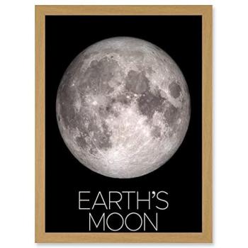 Orbiting Earth & Moon Wall Art Print