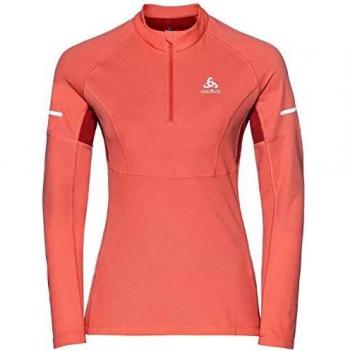 Odlo Midlayer 1/2 Zip Omnius Warm Forro Polar, Mujer, Verde (Baked Apple)