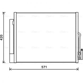 Condensatore Ol5560D PRASCO per Opel Meriva 2010