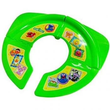 Green Frame with Sesame Street Characters Portable Potty Seat