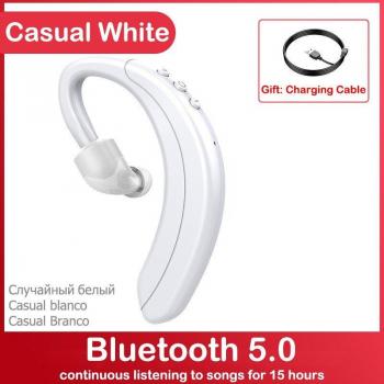 Wireless Bluetooth In‑Ear Hook Headset with Built‑In Mic – Noise Control for iPhone 12, Samsung, Xiaomi