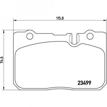 Set pastiglie freni BREMBO P 83 039
