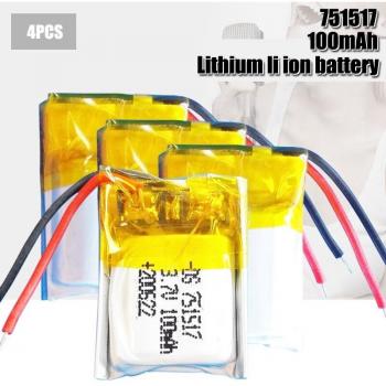 3.7V 100mAh Lithium Polymer Battery for Bluetooth Headsets
