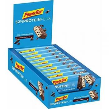 PowerBar Protein Plus 52% Cookies & Cream 20x50g – Barra Proteína y Sabor Gourmet