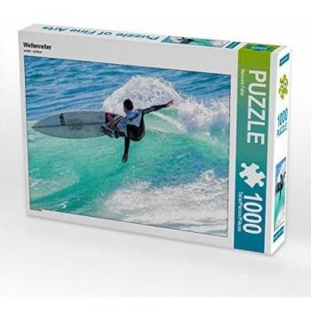 CALVENDO Puzzle Wellenreiter 1000 Teile Lege-Größe 64 x 48 cm Foto-Puzzle von Manuela Falke
