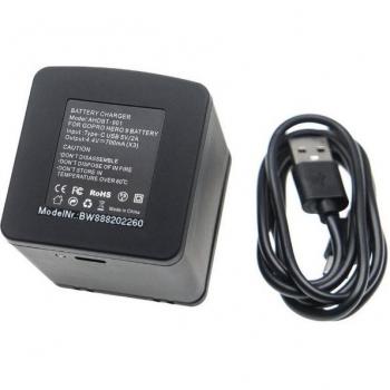 Chargeur USB GoPro 4,4 V – Triple Port – Hero 11, 9, 10