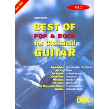 Best of Pop & Rock pour Guitare Classique Solf. & Tab Vol.2