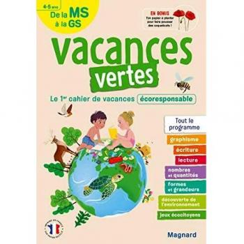 Cahier de vacances 2021, de la MS vers la GS 4-5 ans