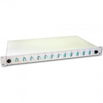 Lightwin 24-Faser Spleißbox, 12x DLC Multimode Pigtails, 50/125µm OM3