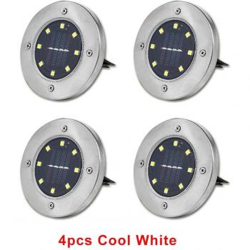4/8/12pcs Solar Powered Outdoor Deck Lights
