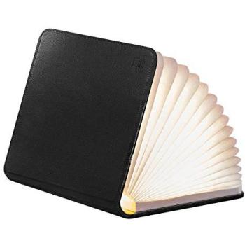 Gingko Book‑Shape LED Lamp – Large, Black