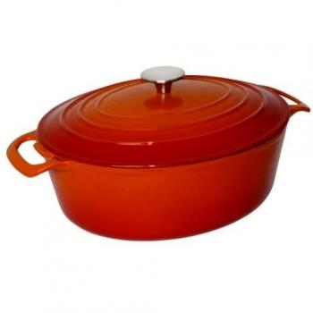 Vogue Oval Cocotte in Orange 5L