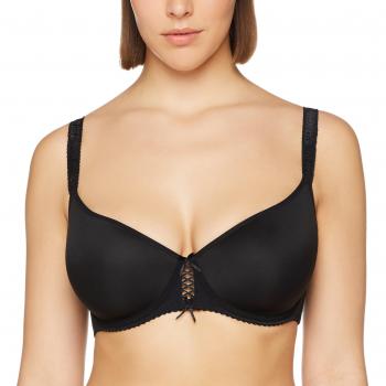 Soutien-Gorge Corbeille Spacer Noir avec Armatures et Confort Optimal