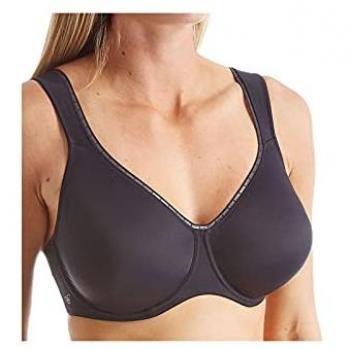 Rosa Faia Twin Support Seamless Bra in Black – 36F