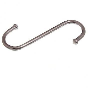 S Hook Utility Kitchen Rack Hook Ball End Chrome 4 100mm