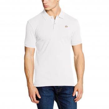 La Martina Sophisticated Slim Fit White Polo with Contrast Details