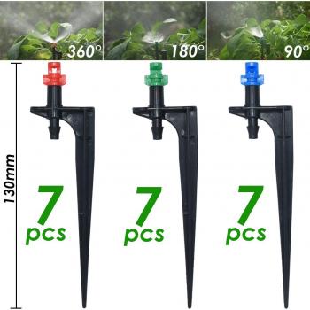Buse de brumisation sur poteau KESLA, 90/180/360 degrés, arrosage de jardin