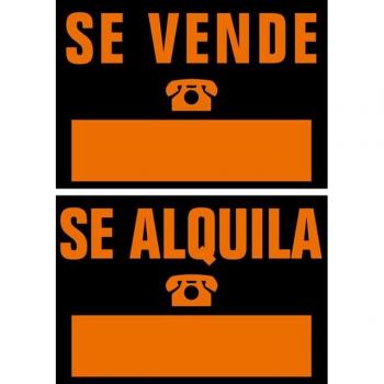 Cartel Reversible Se Vende/Se Alquila 50x35cm