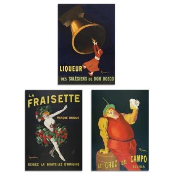 Classic French Beverage Advert Prints – 3-Item A3 Bundle