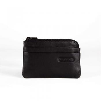 Movom Monedero 11x7x1.5 cm Piel Negro