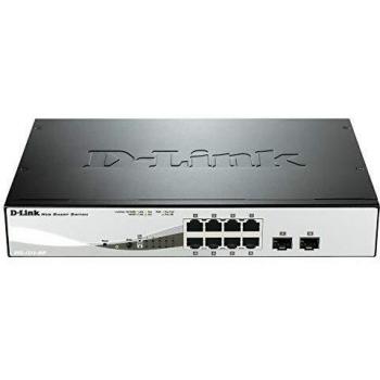 D-Link DGS-1210-08P network switch Managed L2 Gigabit Ethernet (10/100/1000) Power over Ethernet (PoE) Black