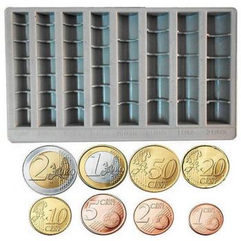 Organizador de Monedas Plástico 8 Compartimentos Trade Shop Traesio