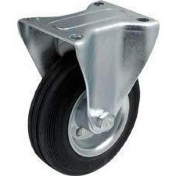 Colson Bockrollen 80 mm Vollgummi schwarz für Transport Tragkraft 50 kg